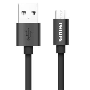 کابل تبدیل USB به microUSB فیلیپس مدل DLC2416U به طول 1 متر PHILIPS DLC2416U microUSB Cable 1m