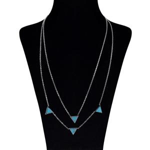 زنجیر مارنا گالری مدل Triangle Blue Marena Gallery Necklace 