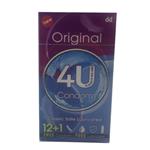 کاندوم ساده  4u مدل classic safe lubricated بسته 13 عددی