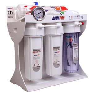 دستگاه تصفیه اب خانگی 6 مرحله ای اسمز معکوس اکواپرو مدل RO6 FIBERGLASS Aqua Pro Water Purifier Ro6 Fiberglass 