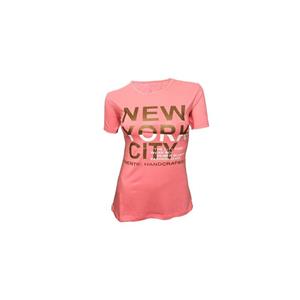 تی شرت استین کوتاه زنانه ایرسا طرح New York 
