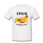 تی‌شرت مردانه متین اسپرت مدل جام جهانی-پرچم اسپانیا