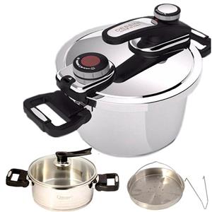 زود پز دو قلو دسینی 7 5 لیتر مدل 9900 Dessini Pressure Cooker Liter 