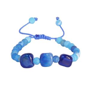 دستبند نوژین مدل سنگ آبی 6 Nojin Blue Stone 6 Bracelet