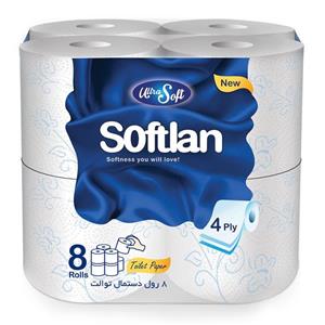 دستمال توالت سافتلن بسته 8 عددی Softlan Ultra Soft Toilet Paper 8pcs