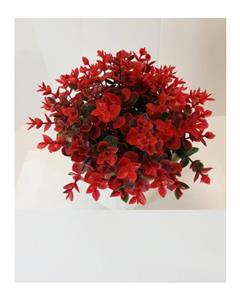 گل شمشاد مصنوعی قرمز 
