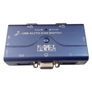 سوییچ KVM  دو پورت USB  کی نت پلاس مدل KPU622 KNETPLUS KPU622 Auto VGA KVM Switch 2port