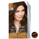 کیت رنگ مو آون مدل Advance Techniques Professional Hair Color کد6.7 رنگ Chocolate Brown