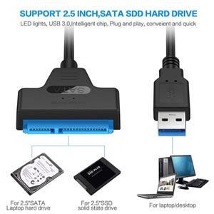 کابل تبدیل USB 3.0 به ساتا برای هاردهای 2.5 اینچ MIT SATA III 22pin to Adapter Converter 