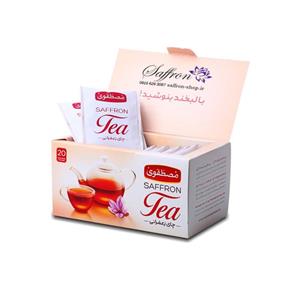 چای کیسه ای زعفرانی مصطفوی مدل SAFFRON بسته20 عددی Mostafavi Saffron Tea Bags Pack of 20 