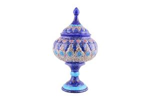 شکلات خوری پایه دار میناکاری 