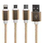 Fashion Universal USB to microUSB and Lightning and USB-C Cable 120cm