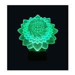 چراغ تزئینی سه بعدی لد استار مدل گل