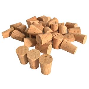 درب بطری چوب پنبه مدل 11 15 بسته 50 عددی cork stoppers natural size 15x11 mm pcs 