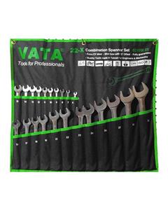 Vata ست 22 عددی آچار یکسر رینگ یکسر تخت سایز 6 تا 32