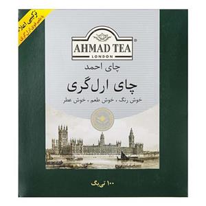 چای سیاه کیسه‌ای ارل گری 100 عددی احمد 
