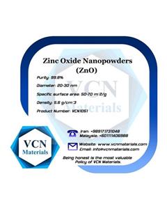 VCN Materials نانو ذرات اکسید روی 50 گرمی 