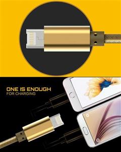 Ldnio Micro And Lightning connector 2 in 1 Data And Charge Cable/ کابل شارژ و انتقال داده آیفون و اندروید با سری مشترک 
