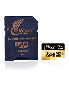مموری بدون پک 16 گیگ VICCO 600X U3 Vicco man 16GB Class 10 microSDHC Memory Card 