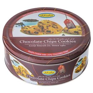 کوکی حاوی 25 درصد تکه شکلات گرجی مقدار 310 گرم Gorji Chocolate Chips Cookies Percent 310gr 