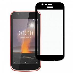 محافظ صفحه شیشه ای تمام چسب Nokia 1 Plus Full Cover Glass Screen Protector 