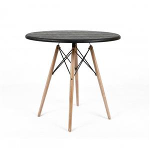 میز چهار نفره گرد پایه چوبی ایفلی مدل TI 4