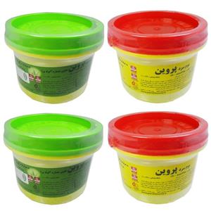 موم سرد پروین مدل A and H حجم 300 گرم مجموعه 4 عددی موم سرد پروین مدل A and H حجم 300 گرم مجموعه 4 عددی