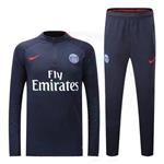 ست گرمکن شلوار پاریسن ژرمن سرمه ای Nike Paris Saint Germain 2016-17 Tracksuits Navy blue