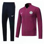 ست گرمکن شلوار منچستر سیتی ارغوانی Nike Manchester City 2017-18 Tracksuits Purple