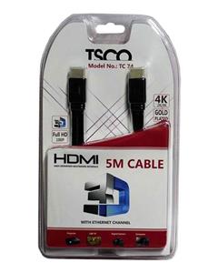 کابل HDMI تسکو مدل TC 74 به طول 5 متر