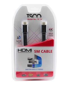 کابل HDMI تسکو مدل TC 74 به طول 5 متر