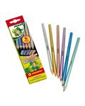 JOLLY Supersticks Kinderfest METALLIC 6 *  3000-0450 مداد رنگی 6 رنگ متالیک جولی