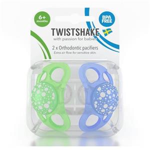 پستانک دو عددی  6 ماه به بالا آبی تویست شیک  Twistshake 