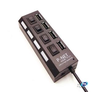 هاب USB2 پرسرعت پی نت 4Port P-217 