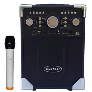 اسپیکر با آمپلی فایر و میکروفون بی سیم کی ان استار مدل KQ-80BT KQ-80BT KNSTAR  Speaker And Amplifier With Wireless Microphone