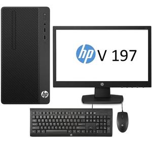 کامپیوتر دسکتاپ اچ پی مدل 290 G1 I با نمایشگر HP V197 HP 290 G1 I Desktop Computer With HP V197 Monitor