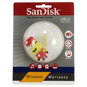 فلش عروسکی طرح مینیون تعمیرکار SanDisk Diamond 16GB