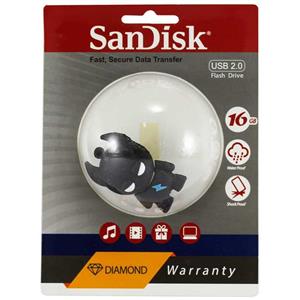 فلش عروسکی طرح مرد برقی SanDisk Diamond 16GB