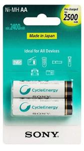 باتری قلمی قابل شارژ سونی Cycle Energy پک 2 تایی 
