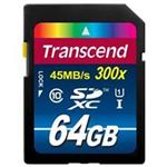 Transcend SDXC Class 10 UHS-I U1 300X Memory Card 64GB