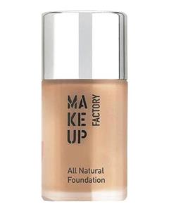 Make Up Factory کرم پودر کاراملی روشن 07 All Natural Foundation 