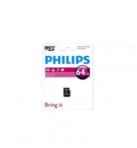 کارت حافظه microSD فیلیپس مدل FM64MD45B کلاس 10 ظرفیت 64 گیگابایت Philips FM64MD45B  Class 10 microSD - 64GB