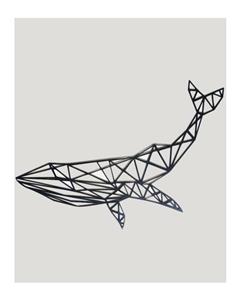 Science Zegond استیکر چوبی نهنگ هندسی 