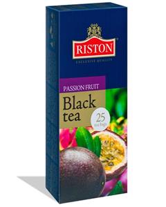 Riston چای سیاه 25عددی با طعم پشن فروت 