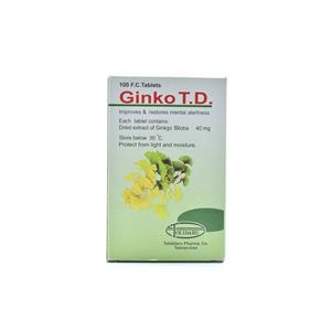 قرص گیاهی جینکو تیدی تولید دارو 100 عددی