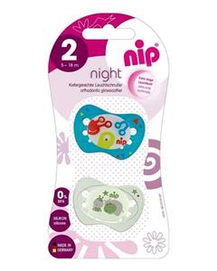 Nip nip soother night پستانک نایت نیپ از جنس سیلیکون 