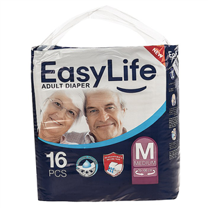 پوشک بزرگسال ایزی لایف سایز متوسط 16 عددی Easy Life medium Adult Protective Diaper 16 pcs