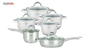 سرویس پخت و پز 12 پارچه هافنر مدل HF 2119 Hoffner Elegane Cookware Set Pieces 