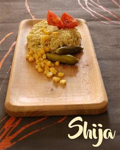 Shija سینی 2لیوانه چوبی