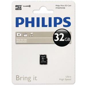 کارت حافظه میکرو اس دی اچ سی فیلیپس 32 گیگابایت کلاس FM32MD45B 10 Philips MicroSDHC Card FM32MD45B 32GB Class 10